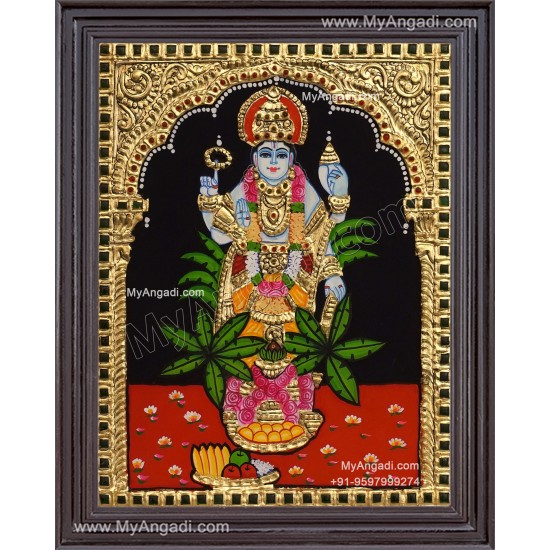 Sathyanarayana Tanjore Painting Sathyanarayana Tanjore Painting