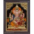 Ganesha Lakshmi Tanjore Painting