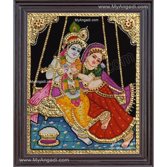 Radha Krishna Tanjore Painting