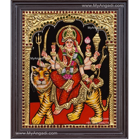 Durga Devi Tanjore Painting Durga Devi Tanjore Painting