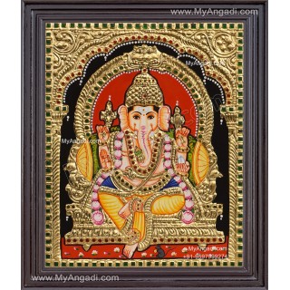 Ganesha Tajore Painting