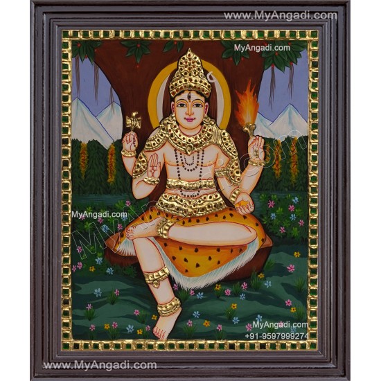 Dakshinamurthi Tanjore Painting Dakshinamurthi Tanjore Painting