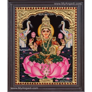 Gajalakshmi Tanjore Painting