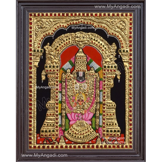 Balaji Lakshmi Tanjore Painting Balaji Lakshmi Tanjore Painting