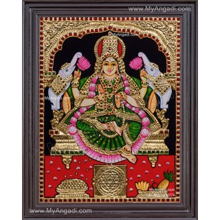 Gajalakshmi Tanjore Painting
