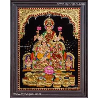 Kubera Lakshmi Tanjore Painting