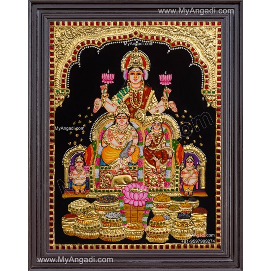 Kubera Lakshmi Tanjore Painting