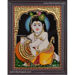 Butter Krishna Tanjore Painting