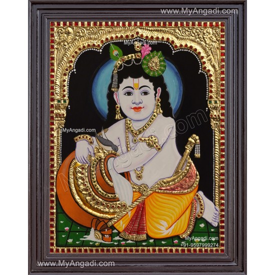 Butter Krishna Tanjore Painting