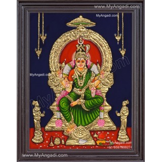 Bhuvaneshvari Amman Tanjore Painting
