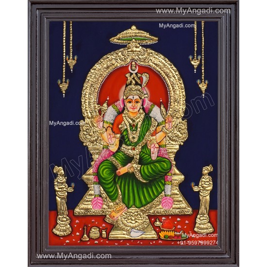 Bhuvaneshvari Amman Tanjore Painting