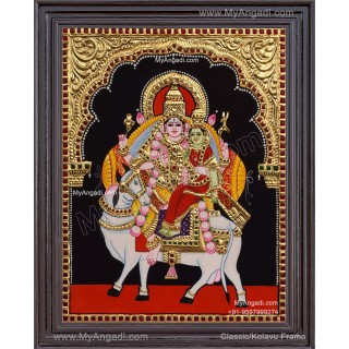 Pradhosam Sivan Parvathi Tanjore Painting