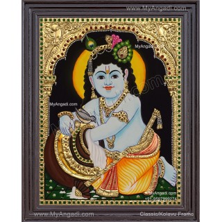 Butter Krishna Tanjore Painting