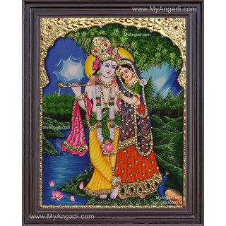 Radha Krishna Tanjore Painting