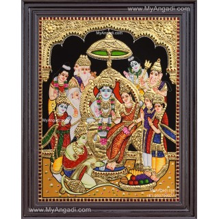 Ramar Pattabhisekam Tanjore Painting