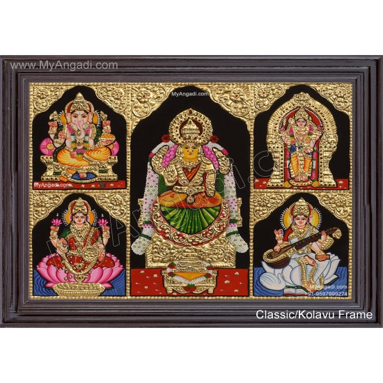 5 Panel  Tanjore Painting