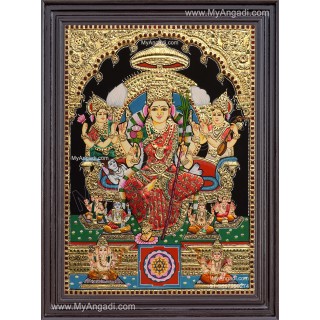 Raja Rajeshwari Tanjore Painting