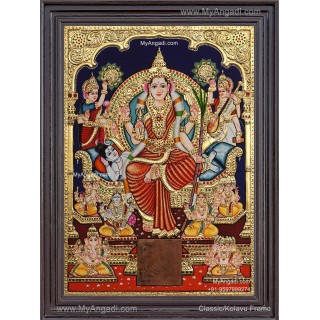 Raja Rajeshwari Tanjore Painting