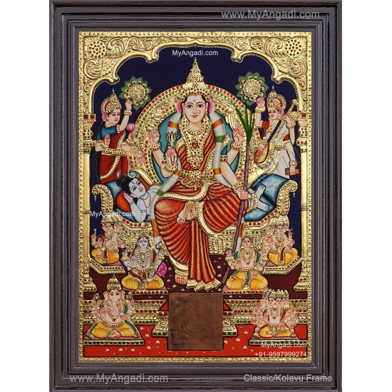 Raja Rajeshwari Tanjore Painting