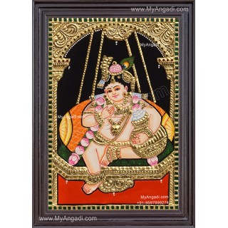 Butter Krishna Tanjore Painting
