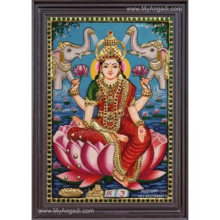 Gajalakshmi Tanjore Painting