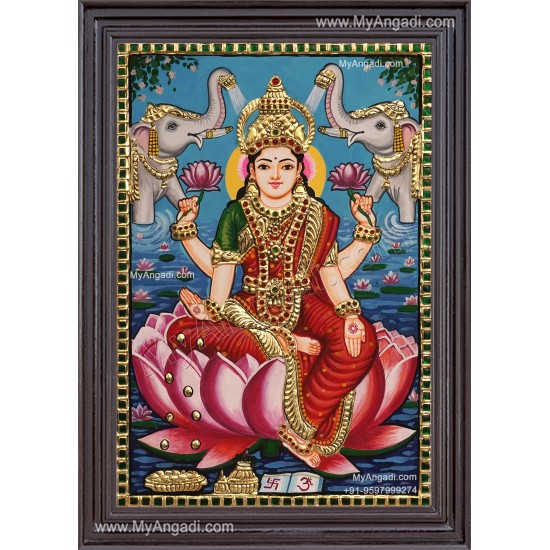 Gajalakshmi Tanjore Painting Gajalakshmi Tanjore Painting