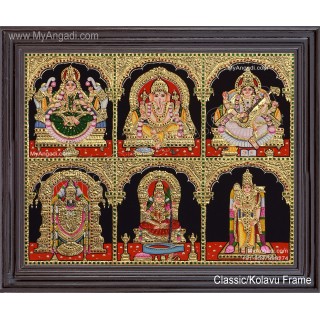 6 Panel Tanjore Painting