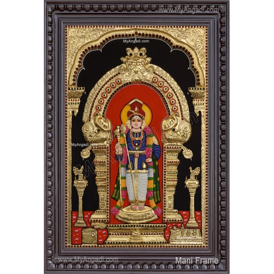 Raja Alangara Murugar 3D Tanjore Painting