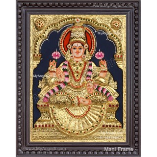 3D Gaja Lakshmi Tanjore Painting
