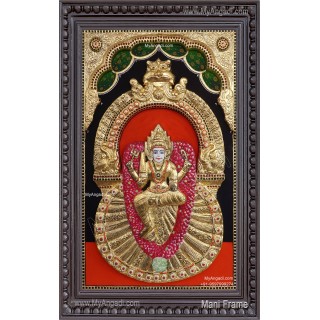 Ambigai Muthumariamman 3D Tanjore Painting