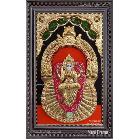 Ambigai Muthumariamman 3D Tanjore Painting