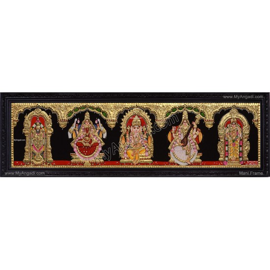 5 Panel Tanjore Painting