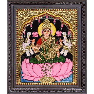 Gajalakshmi Tanjore Painting