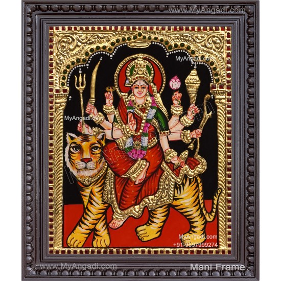 Durga Devi Tanjore Painting Durga Devi Tanjore Painting