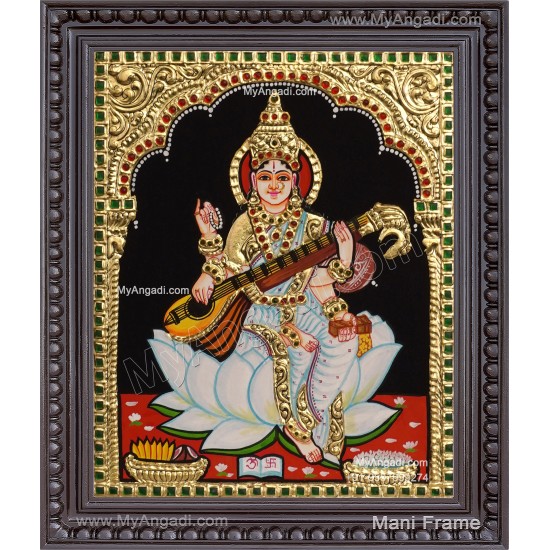 Saraswathi Tanjore Painting
