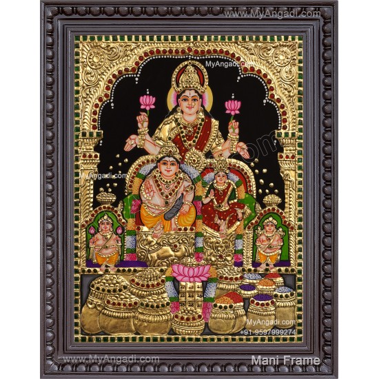 Kubera Lakshmi Tanjore Painting Kubera Lakshmi Tanjore Painting