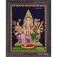 Ganesha Lakshmi  Tanjore Painting