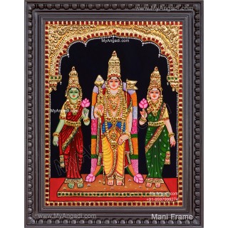 Murugar valli deivanai Tanjore Painting