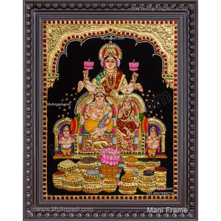 Kubera Lakshmi Tanjore Painting