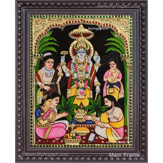 Sathya Narayana Tanjore Painting Sathya Narayana Tanjore Painting