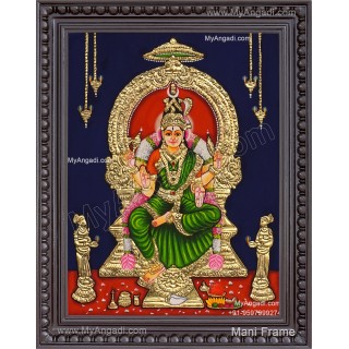 Bhuvaneshvari Amman Tanjore Painting