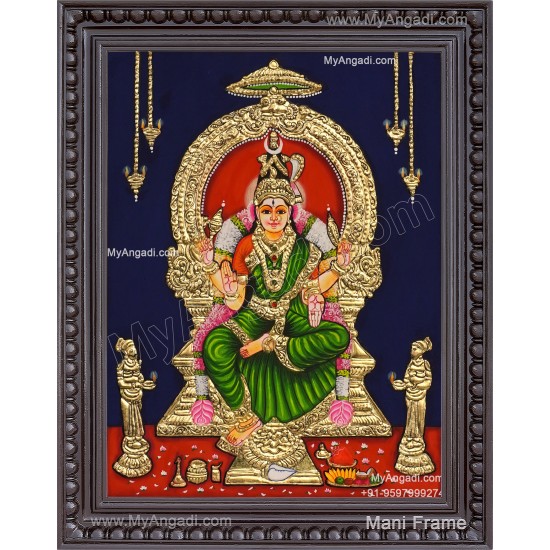 Bhuvaneshvari Amman Tanjore Painting