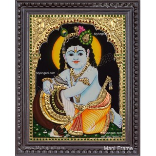 Butter Krishna Tanjore Painting