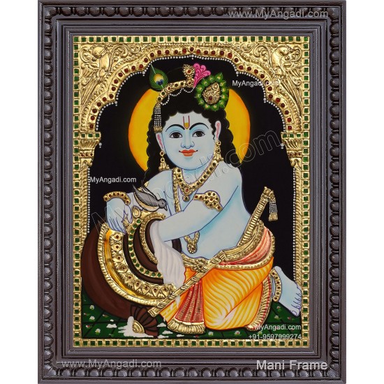 Butter Krishna Tanjore Painting
