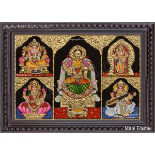 5 Panel  Tanjore Painting