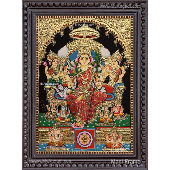 Raja Rajeshwari Tanjore Painting