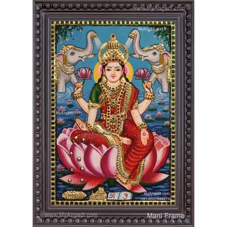 Gajalakshmi Tanjore Painting