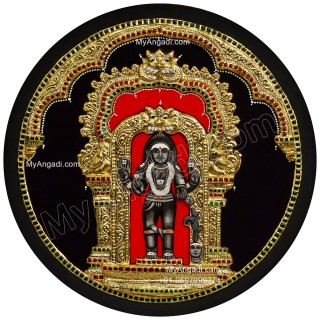 3D Kalabhairavar Tanjore Painting