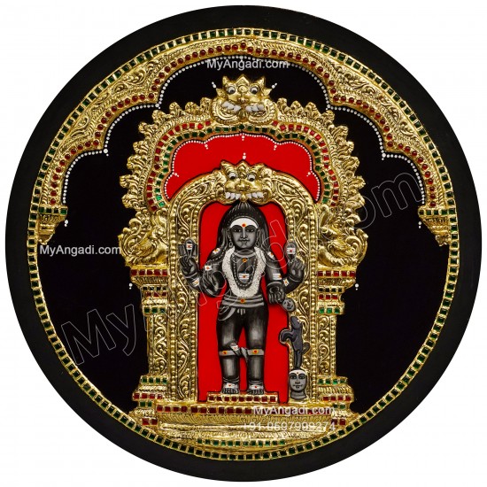 3D Kalabhairavar Tanjore Painting 3D Kalabhairavar Tanjore Painting