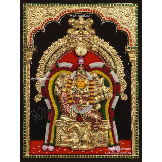 Thiru Neelakandi Amman 3D Tanjore Painting
